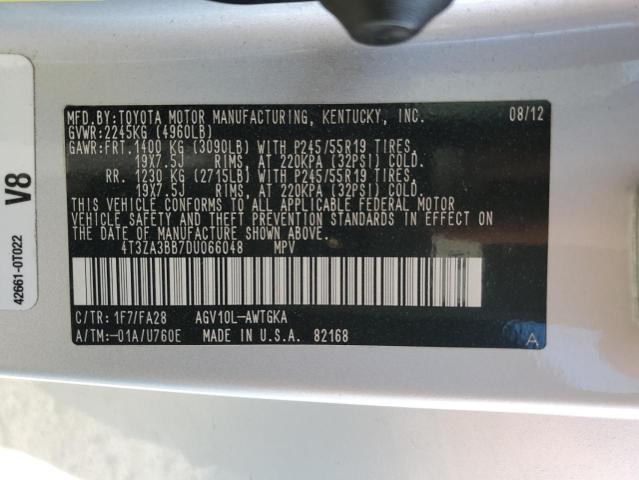 Photo 9 VIN: 4T3ZA3BB7DU066048 - TOYOTA VENZA LE 