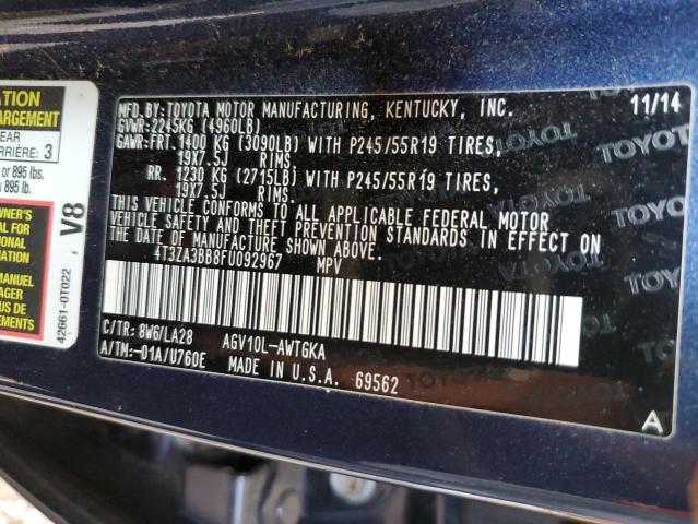 Photo 13 VIN: 4T3ZA3BB8FU092967 - TOYOTA VENZA LE 