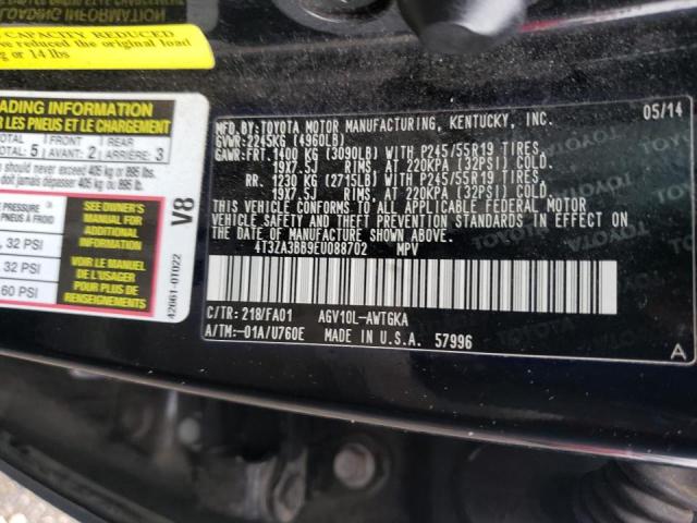 Photo 9 VIN: 4T3ZA3BB9EU088702 - TOYOTA VENZA LE 