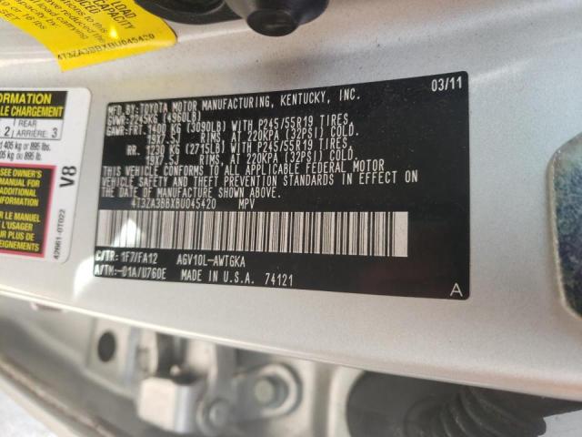 Photo 9 VIN: 4T3ZA3BBXBU045420 - TOYOTA VENZA 