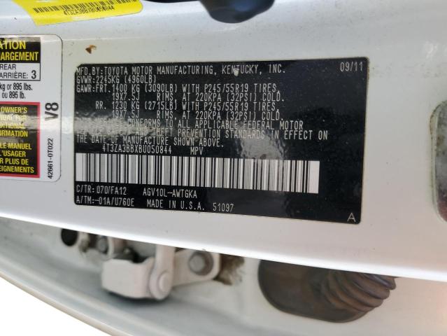 Photo 13 VIN: 4T3ZA3BBXBU050844 - TOYOTA VENZA 