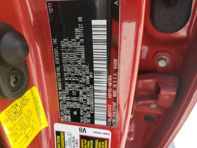 Photo 9 VIN: 4T3ZA3BBXCU055432 - TOYOTA VENZA LE 