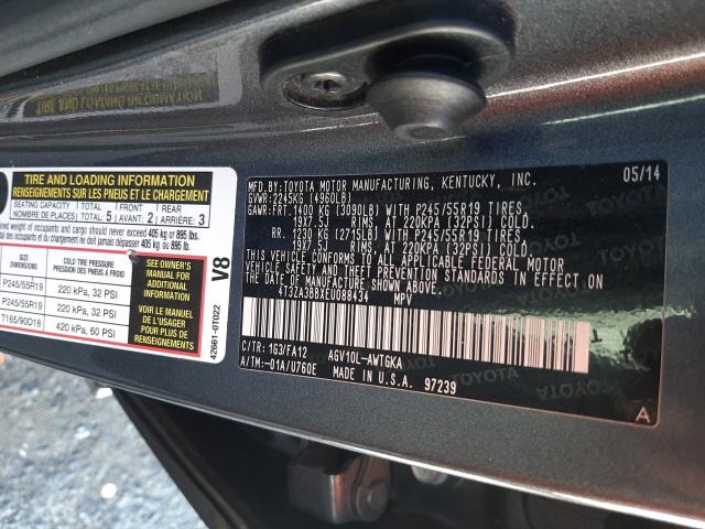 Photo 9 VIN: 4T3ZA3BBXEU088434 - TOYOTA VENZA LE 