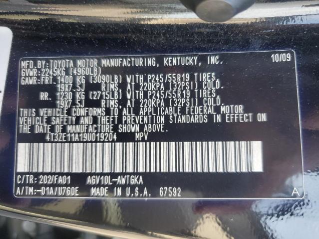 Photo 13 VIN: 4T3ZE11A19U019204 - TOYOTA VENZA 