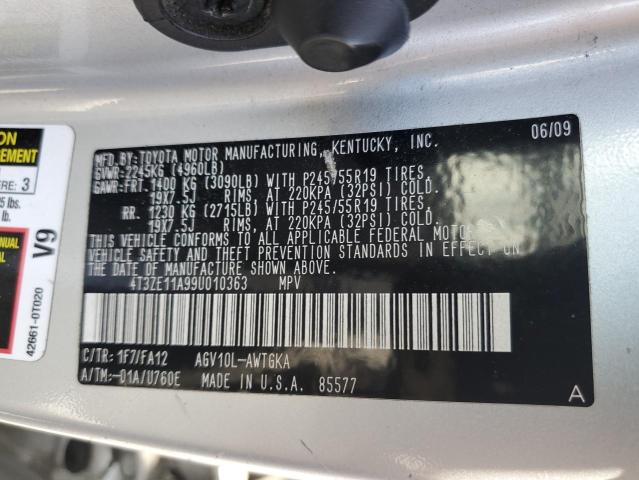 Photo 12 VIN: 4T3ZE11A99U010363 - TOYOTA VENZA 