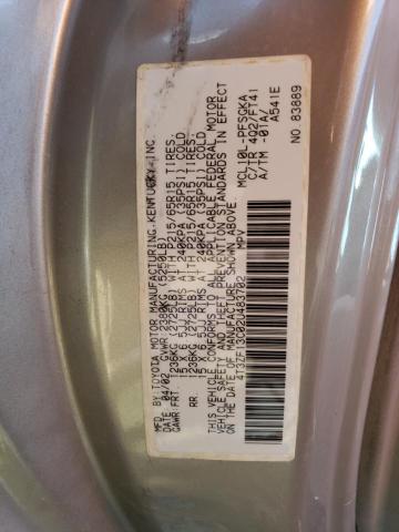 Photo 12 VIN: 4T3ZF13C02U483702 - TOYOTA SIENNA LE 