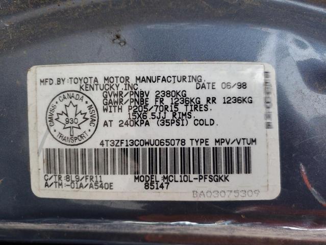 Photo 11 VIN: 4T3ZF13C0WU065078 - TOYOTA SIENNA LE 