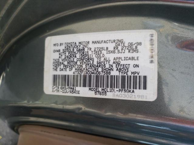 Photo 12 VIN: 4T3ZF13C0WU067588 - TOYOTA SIENNA LE 