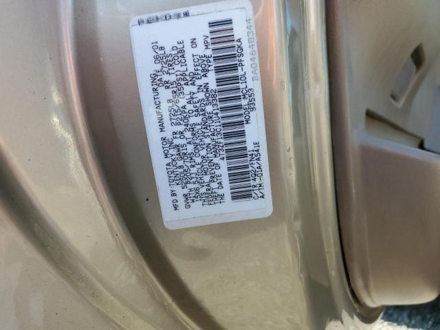 Photo 12 VIN: 4T3ZF13C11U413382 - TOYOTA SIENNA LE 