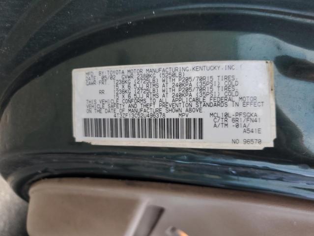 Photo 12 VIN: 4T3ZF13C52U496378 - TOYOTA SIENNA 