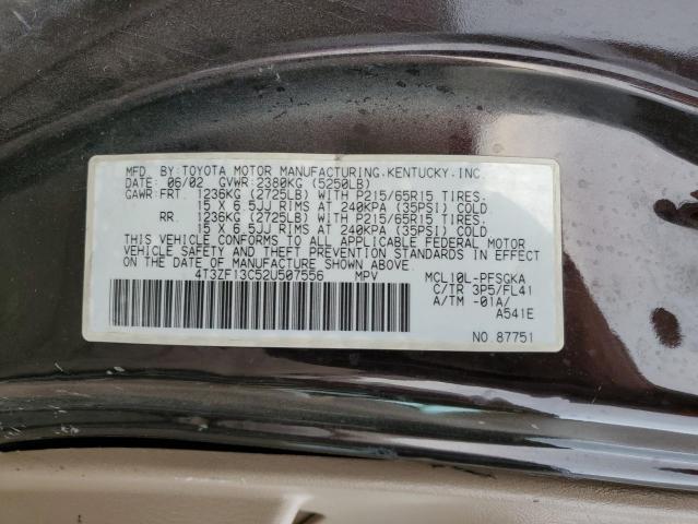 Photo 12 VIN: 4T3ZF13C52U507556 - TOYOTA SIENNA LE 