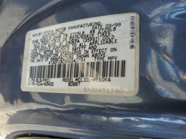 Photo 12 VIN: 4T3ZF13C5XU140794 - TOYOTA SIENNA LE 