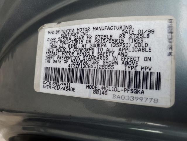 Photo 12 VIN: 4T3ZF13C6XU128055 - TOYOTA SIENNA LE 