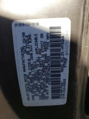 Photo 12 VIN: 4T3ZF13C7WU047905 - TOYOTA SIENNA LE 