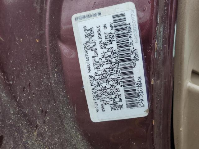 Photo 12 VIN: 4T3ZF13C7WU060184 - TOYOTA SIENNA LE 