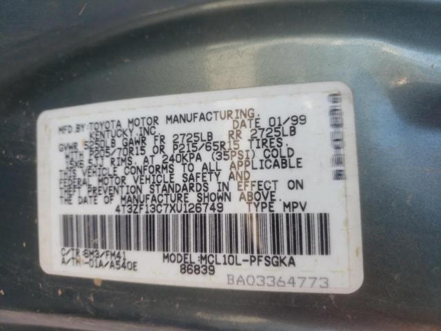 Photo 12 VIN: 4T3ZF13C7XU126749 - TOYOTA SIENNA LE 