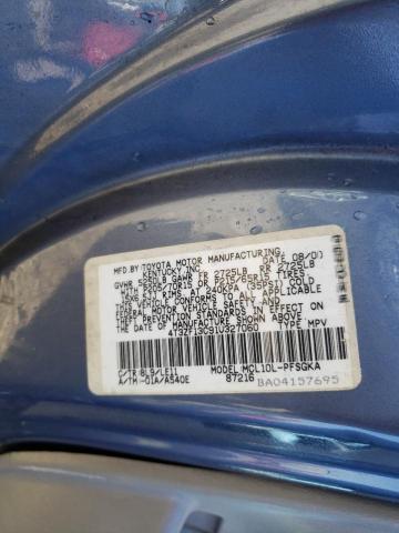 Photo 9 VIN: 4T3ZF13C91U327060 - TOYOTA SIENNA 