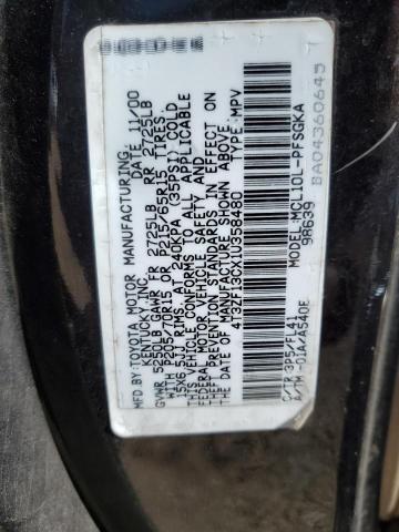 Photo 12 VIN: 4T3ZF13CX1U358480 - TOYOTA SIENNA LE 