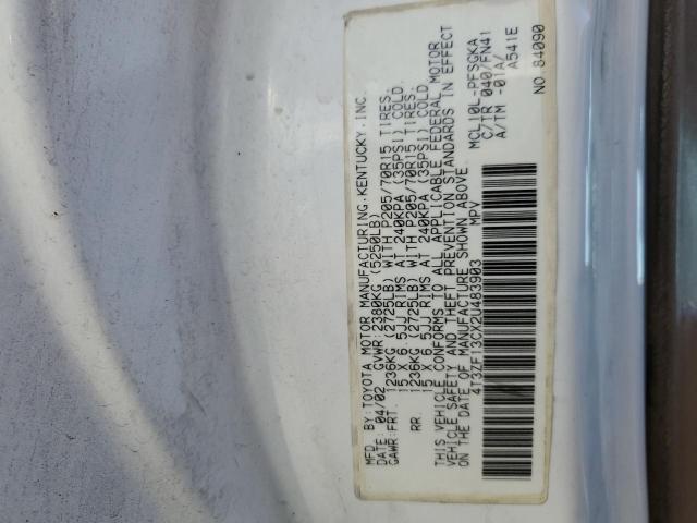 Photo 12 VIN: 4T3ZF13CX2U483903 - TOYOTA ALL MODELS 