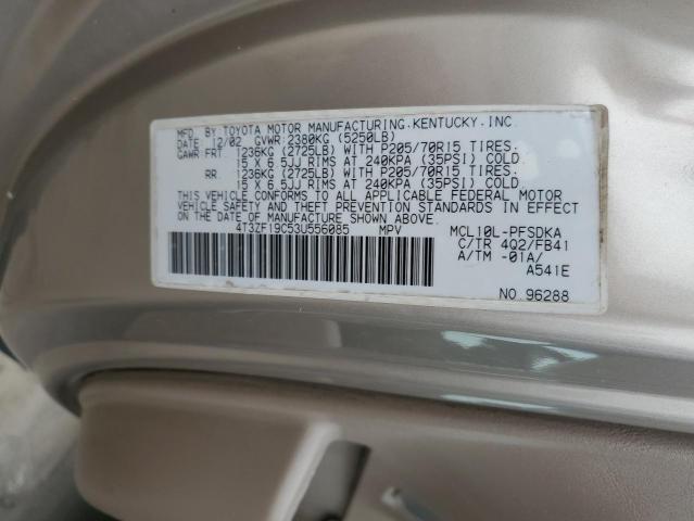 Photo 13 VIN: 4T3ZF19C53U556085 - TOYOTA SIENNA CE 