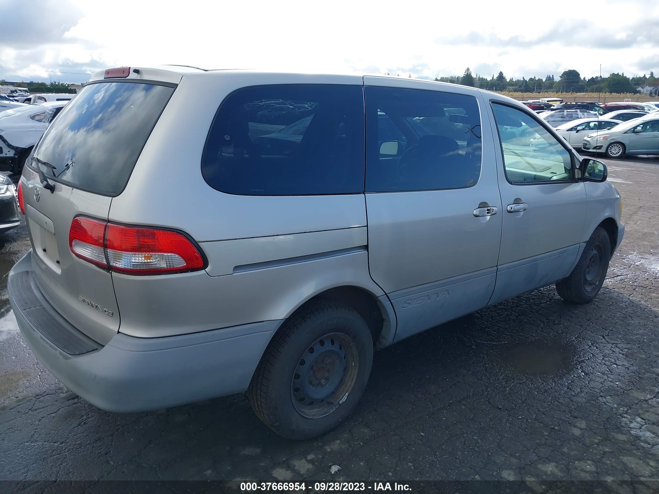 Photo 3 VIN: 4T3ZF19C81U321628 - TOYOTA SIENNA 