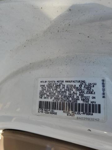 Photo 12 VIN: 4T3ZF19C8YU281285 - TOYOTA SIENNA CE 