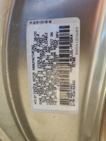 Photo 12 VIN: 4T3ZF19C91U321637 - TOYOTA SIENNA CE 