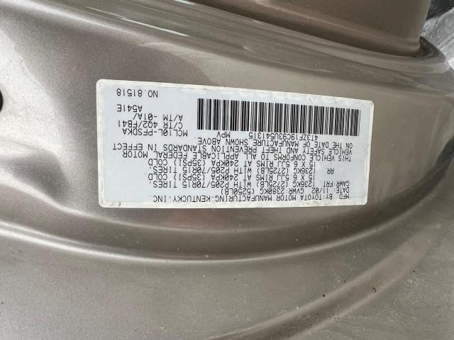 Photo 9 VIN: 4T3ZF19C93U541315 - TOYOTA SIENNA CE 