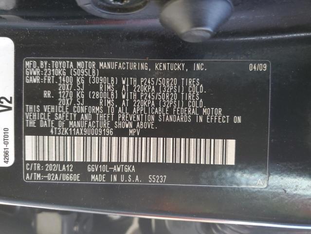 Photo 11 VIN: 4T3ZK11AX9U009196 - TOYOTA VENZA 