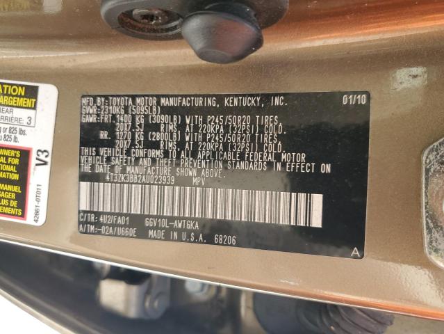 Photo 13 VIN: 4T3ZK3BB2AU023939 - TOYOTA VENZA 