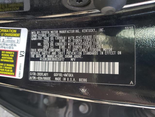 Photo 9 VIN: 4T3ZK3BB3BU035017 - TOYOTA VENZA 