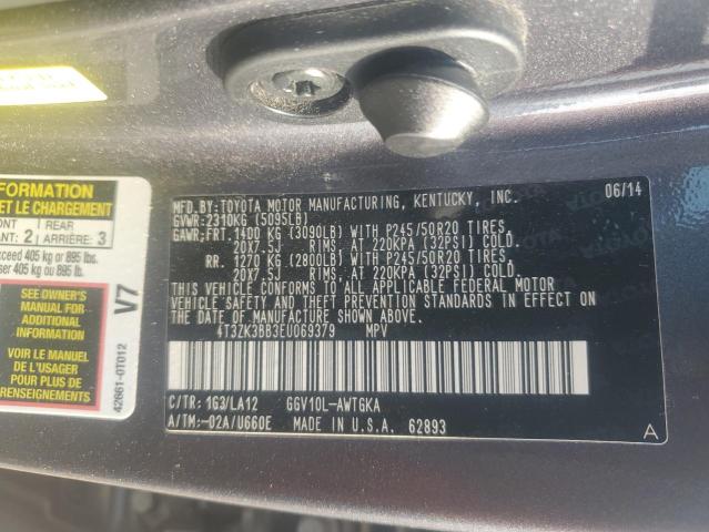 Photo 11 VIN: 4T3ZK3BB3EU069379 - TOYOTA VENZA LE 