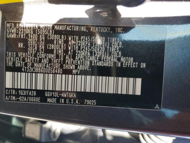 Photo 12 VIN: 4T3ZK3BB6DU056480 - TOYOTA VENZA LE 