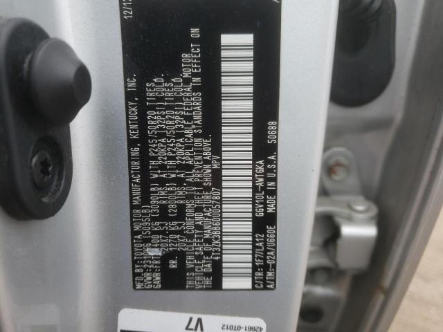 Photo 11 VIN: 4T3ZK3BB6DU057807 - TOYOTA VENZA LE 