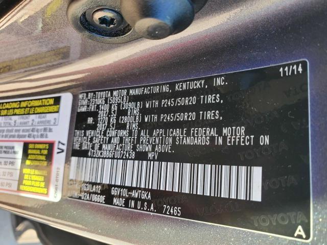 Photo 9 VIN: 4T3ZK3BB6FU072438 - TOYOTA VENZA LE 