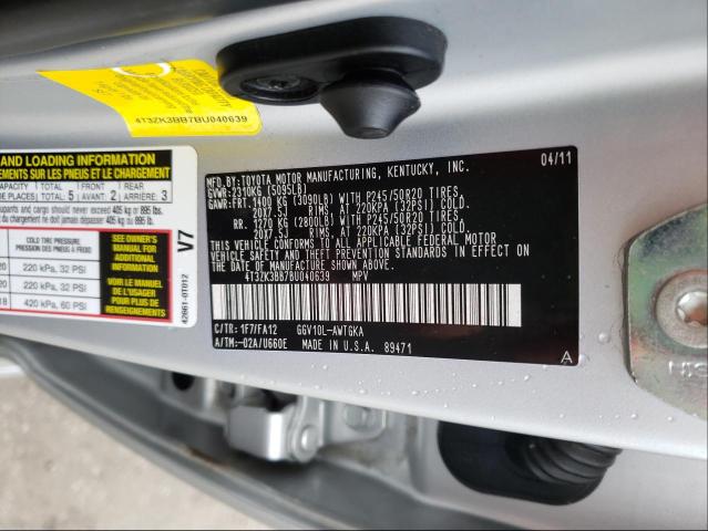 Photo 9 VIN: 4T3ZK3BB7BU040639 - TOYOTA VENZA 