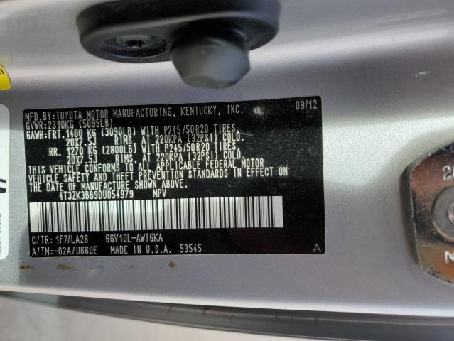 Photo 12 VIN: 4T3ZK3BB9DU054979 - TOYOTA VENZA LE 