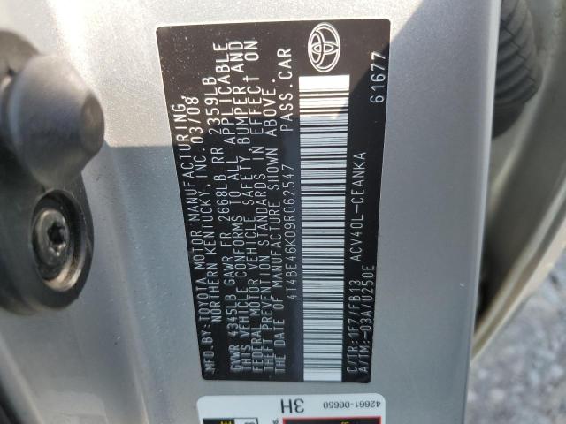 Photo 11 VIN: 4T4BE46K09R062547 - TOYOTA CAMRY BASE 