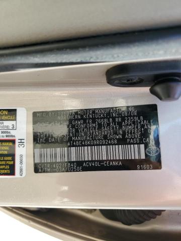 Photo 11 VIN: 4T4BE46K09R092468 - TOYOTA CAMRY BASE 