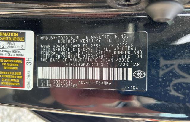 Photo 9 VIN: 4T4BE46K09R137957 - TOYOTA CAMRY BASE 