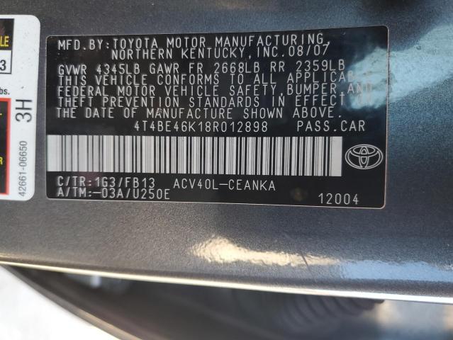 Photo 11 VIN: 4T4BE46K18R012898 - TOYOTA CAMRY 