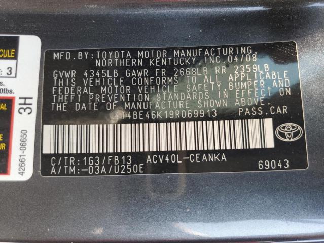 Photo 11 VIN: 4T4BE46K19R069913 - TOYOTA CAMRY BASE 