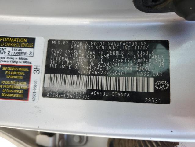 Photo 11 VIN: 4T4BE46K28R030407 - TOYOTA CAMRY CE 