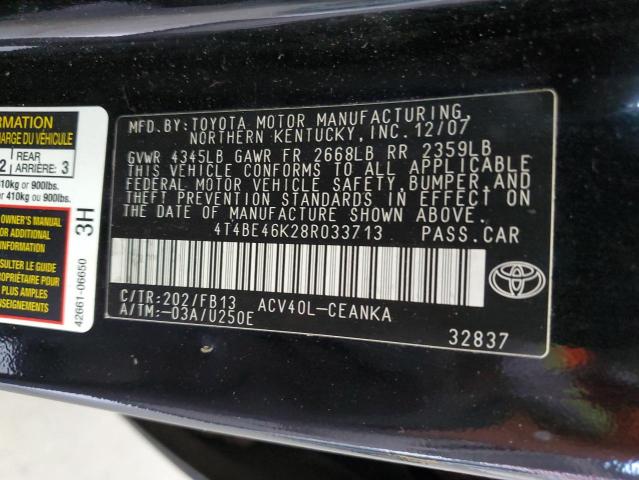 Photo 11 VIN: 4T4BE46K28R033713 - TOYOTA CAMRY 