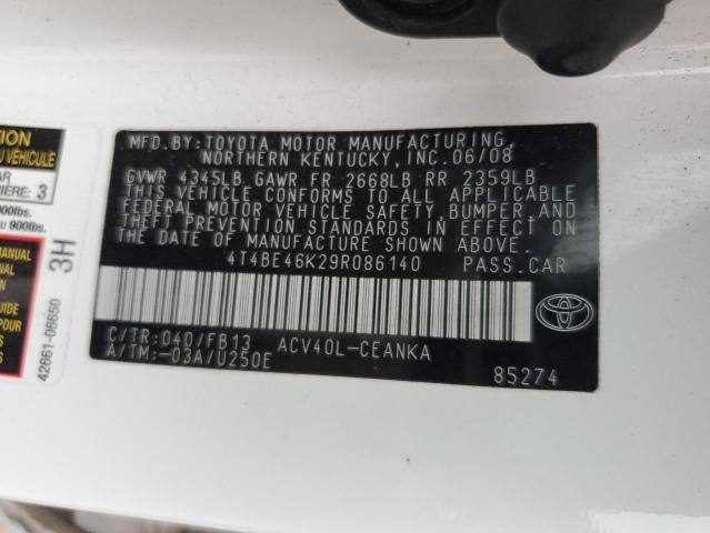 Photo 12 VIN: 4T4BE46K29R086140 - TOYOTA CAMRY BASE 