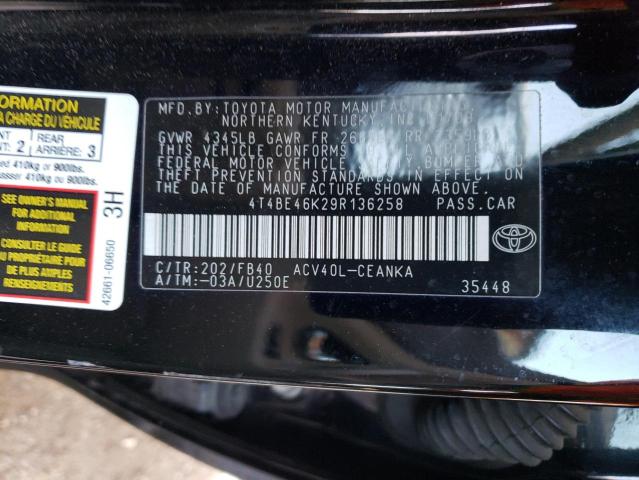 Photo 12 VIN: 4T4BE46K29R136258 - TOYOTA CAMRY 