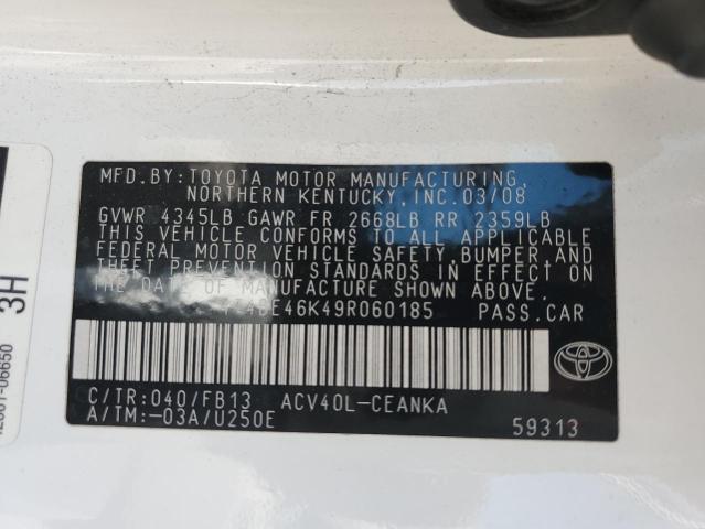 Photo 11 VIN: 4T4BE46K49R060185 - TOYOTA CAMRY BASE 