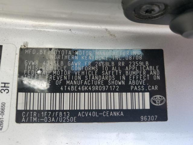 Photo 12 VIN: 4T4BE46K49R097172 - TOYOTA CAMRY BASE 