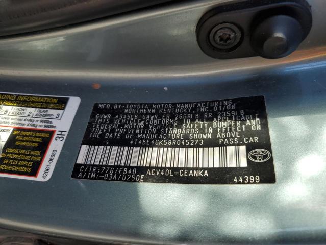 Photo 11 VIN: 4T4BE46K58R045273 - TOYOTA CAMRY CE 