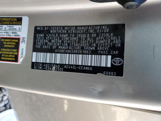 Photo 12 VIN: 4T4BE46K59R061863 - TOYOTA CAMRY BASE 